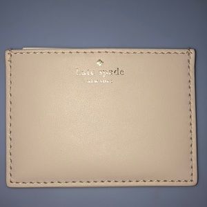 Kate spade bone grey card holder